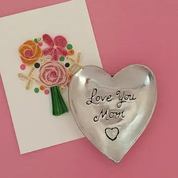 Large charm bowl by Basic Spirit with "All My Heart" design, featuring a decorative charm and vibrant floral pattern.