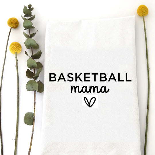 Basketball Mama Tea Towel - Zinnias Gift Boutique