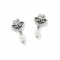 Brighton Alcazar Amor Pearl Post Drop Earring featuring a classic pearl design and elegant drop style.