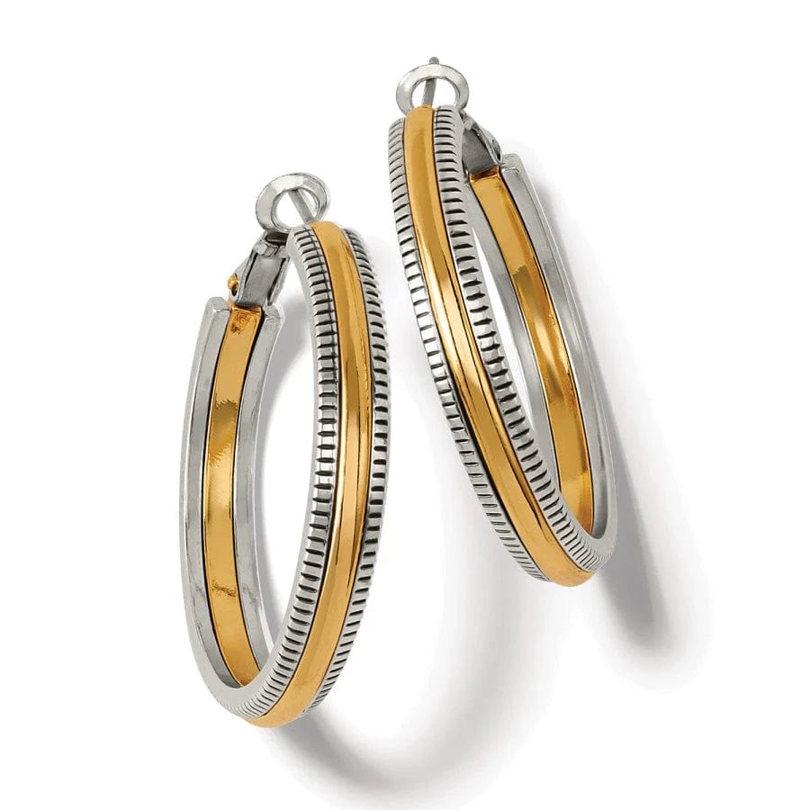 Interlok Noir Heirlom Hoop Earing - Zinnias Gift Boutique