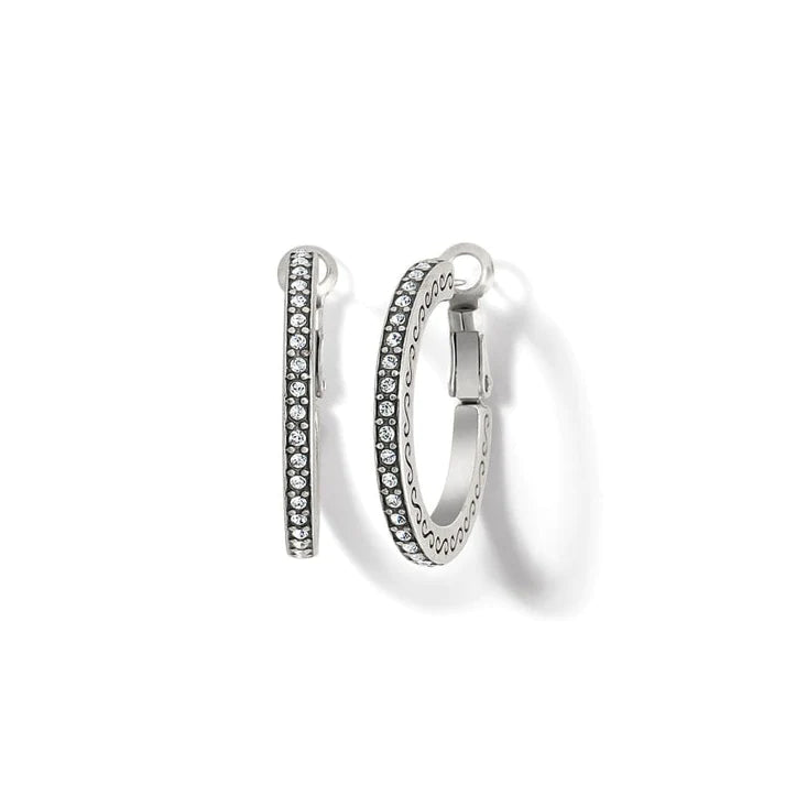 Brighton Meridian Thin Small Hoop earring with a sleek gold finish and minimalist design, shown on a white background.