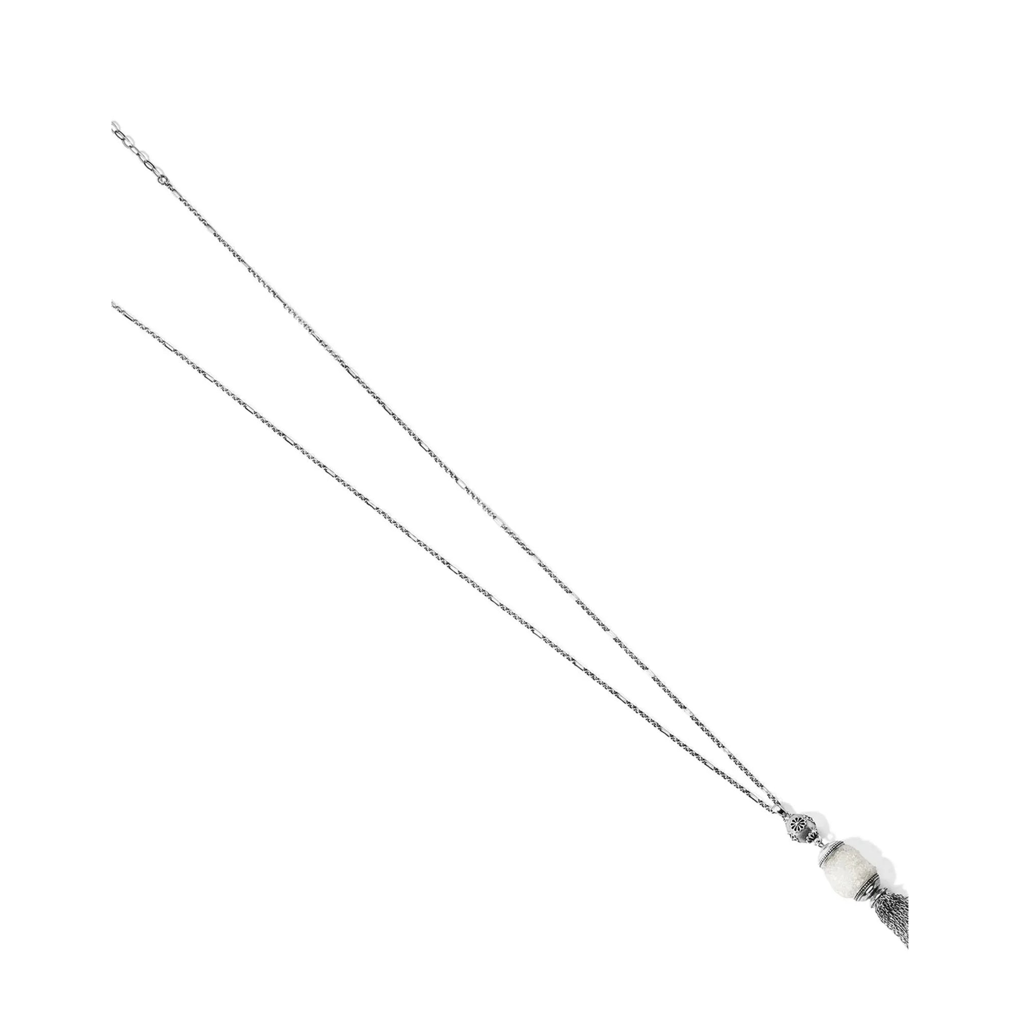 Rajasthan Druzy Tassel Long Necklace - Zinnias Gift Boutique