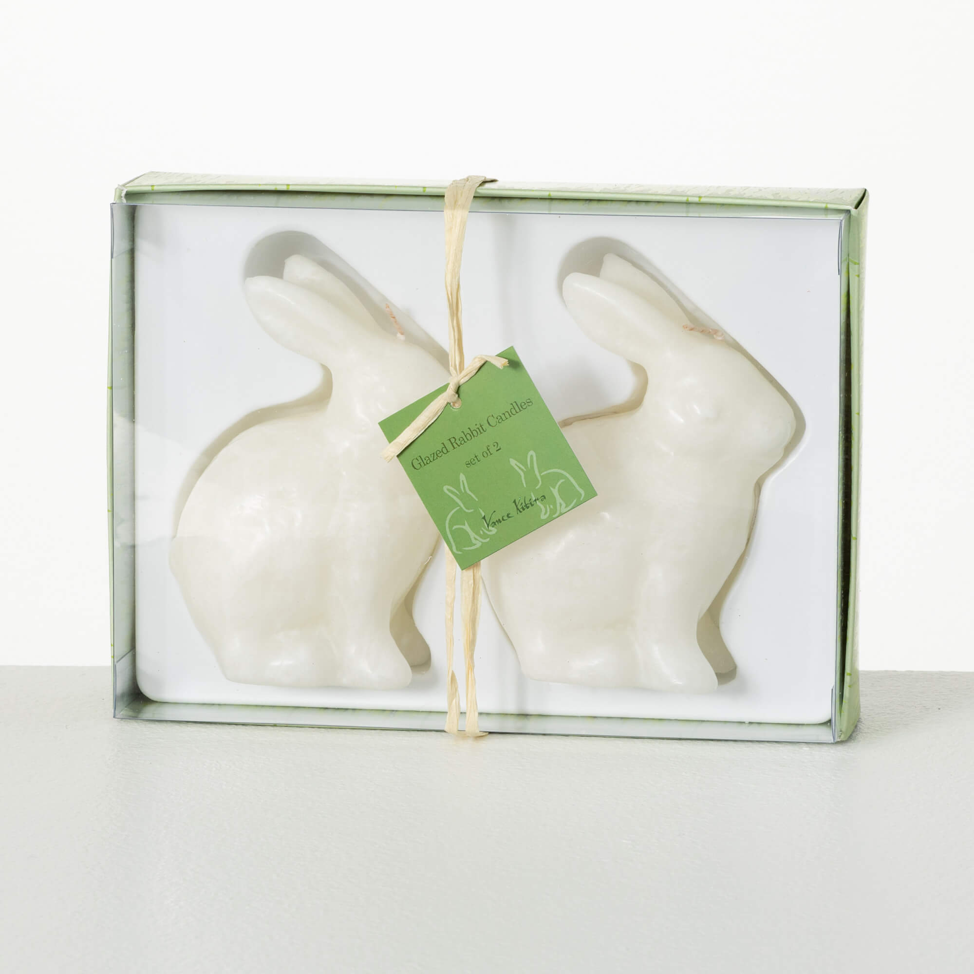 White Bunny Candle Set of 2 - Zinnias Gift Boutique