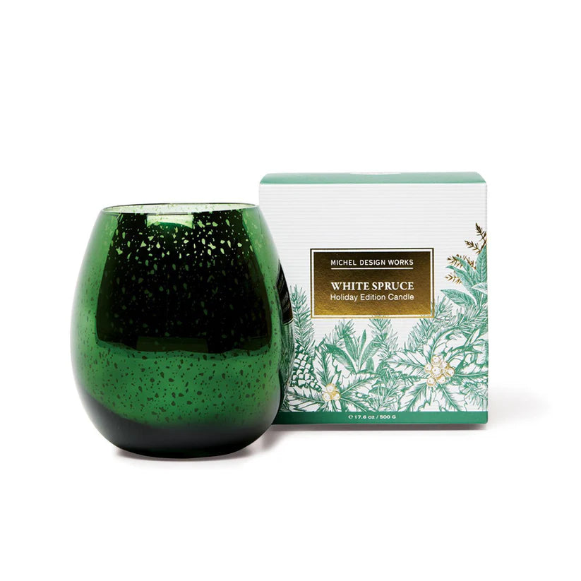 White Spruce Holiday Edition Candle - Zinnias Gift Boutique