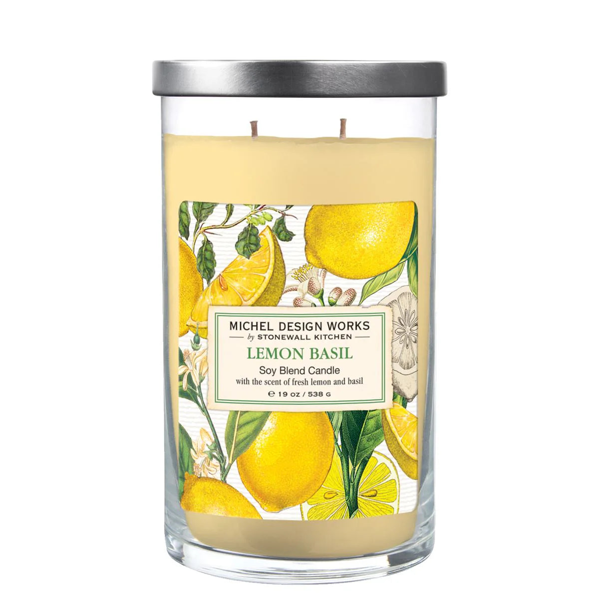 Lemon Basil Large Tumbler Candle - Zinnias Gift Boutique