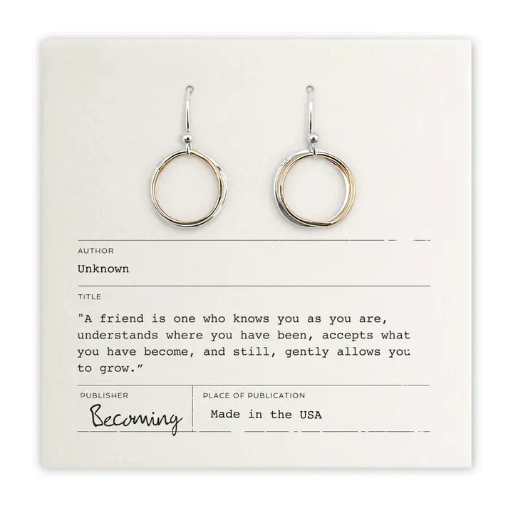 Friendship Circles Earrings - Zinnias Gift Boutique