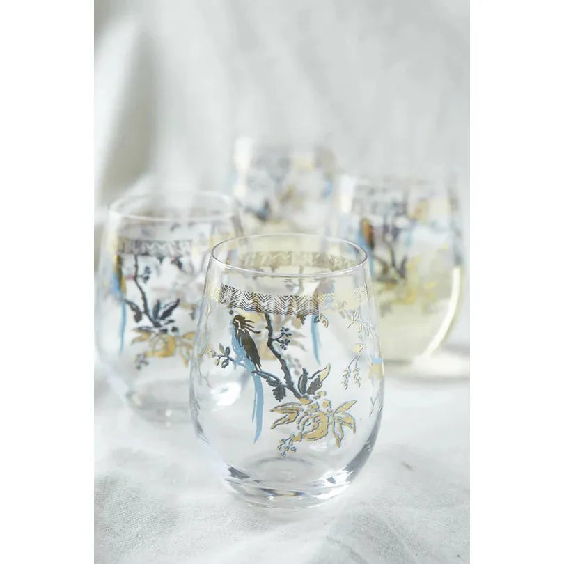 Stemless Wine Glass Chanteuse - Zinnias Gift Boutique