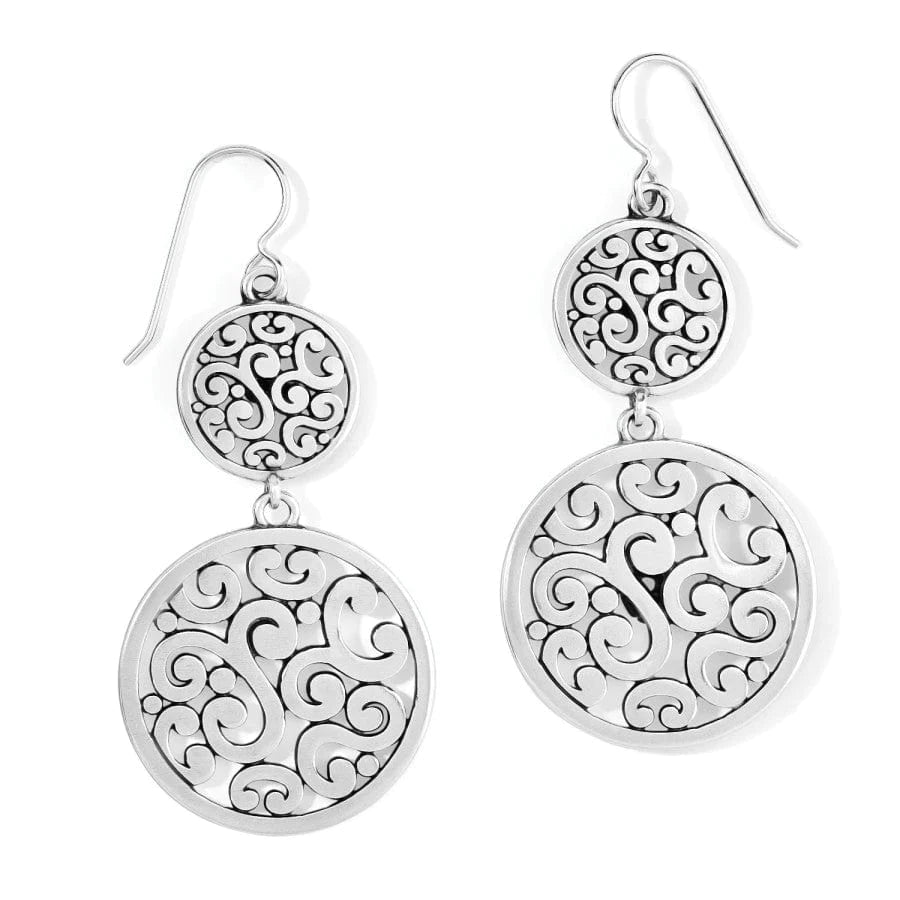 Contempo Medallion Duo French Wire Earrings - Zinnias Gift Boutique