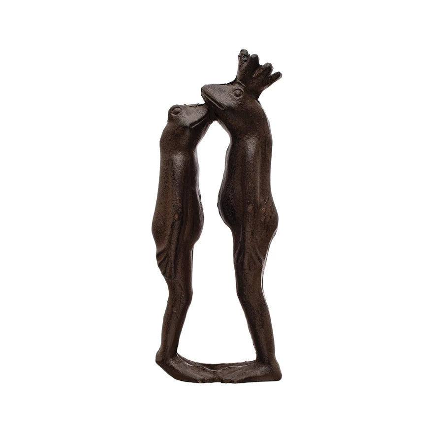 Cast Iron Kissing Frog Prince - Zinnias Gift Boutique