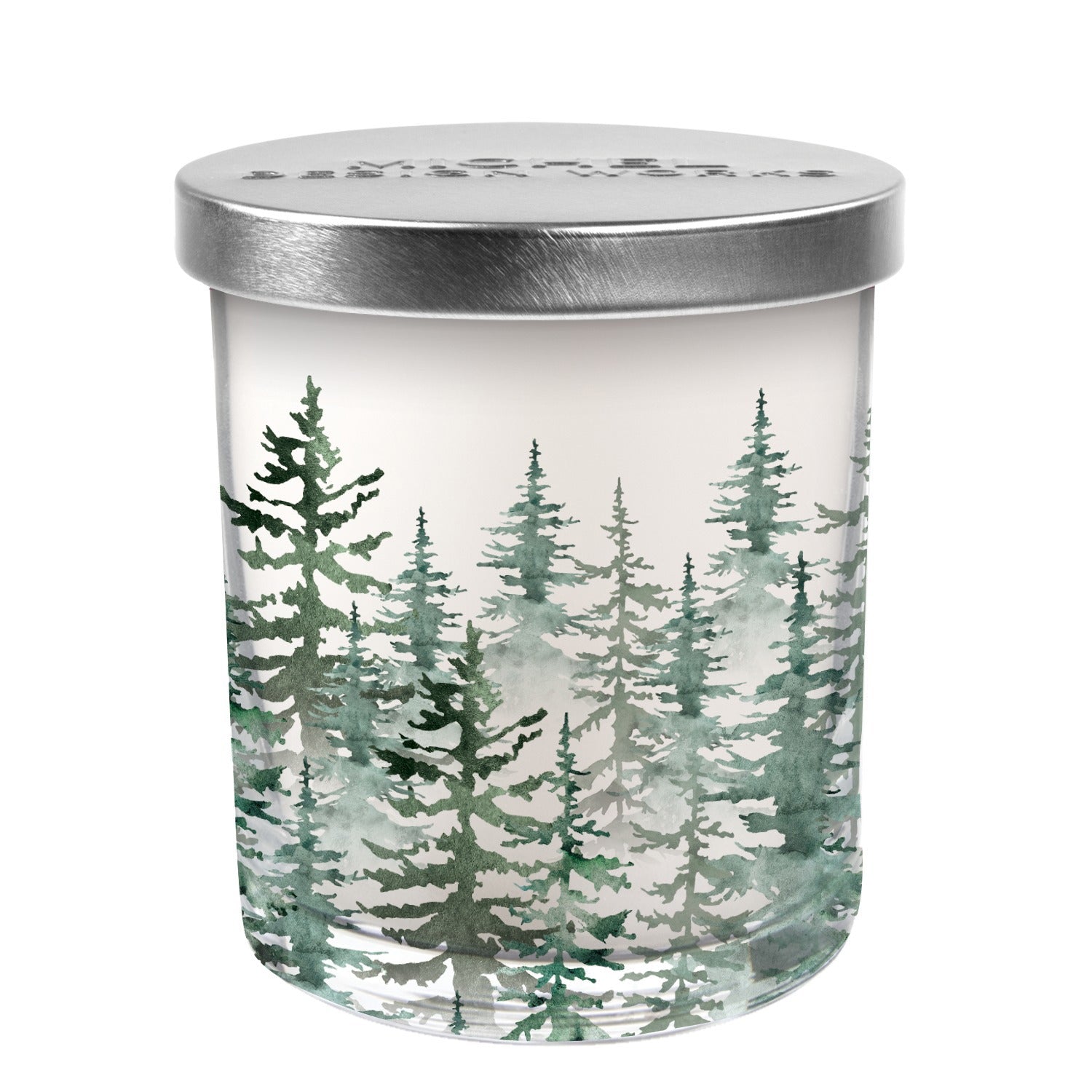 Evergreen Glass Candle - Zinnias Gift Boutique