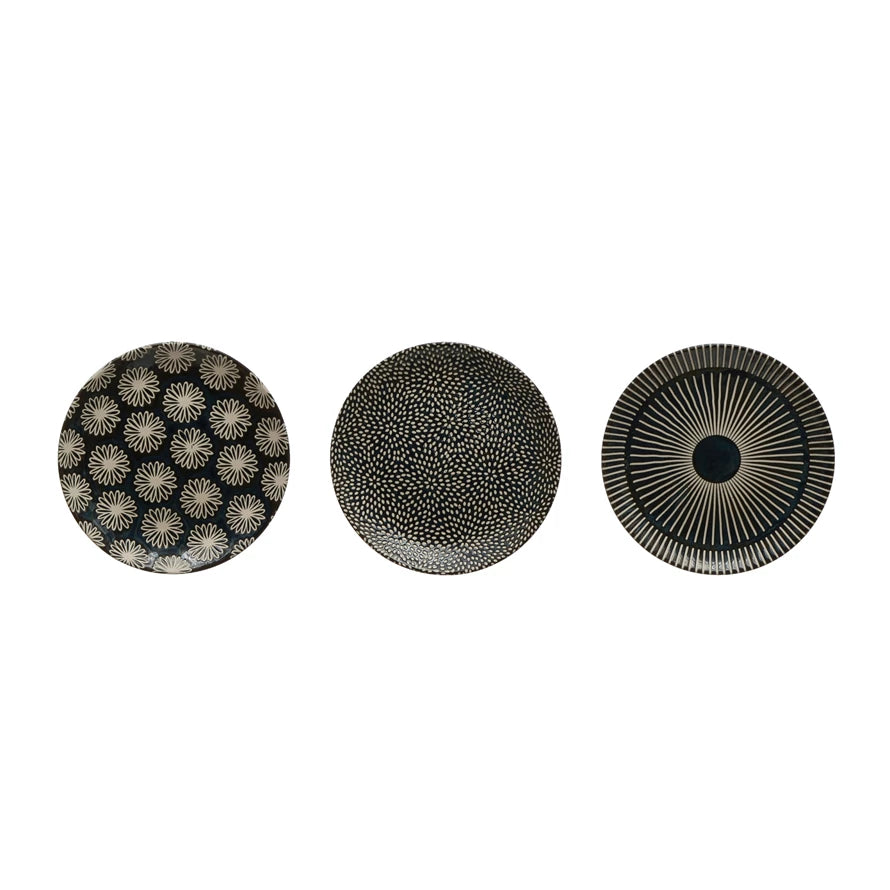 Stoneware Round Dish - Zinnias Gift Boutique