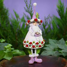Woodland Santa Ornament Patience Brewster - Zinnias Gift Boutique