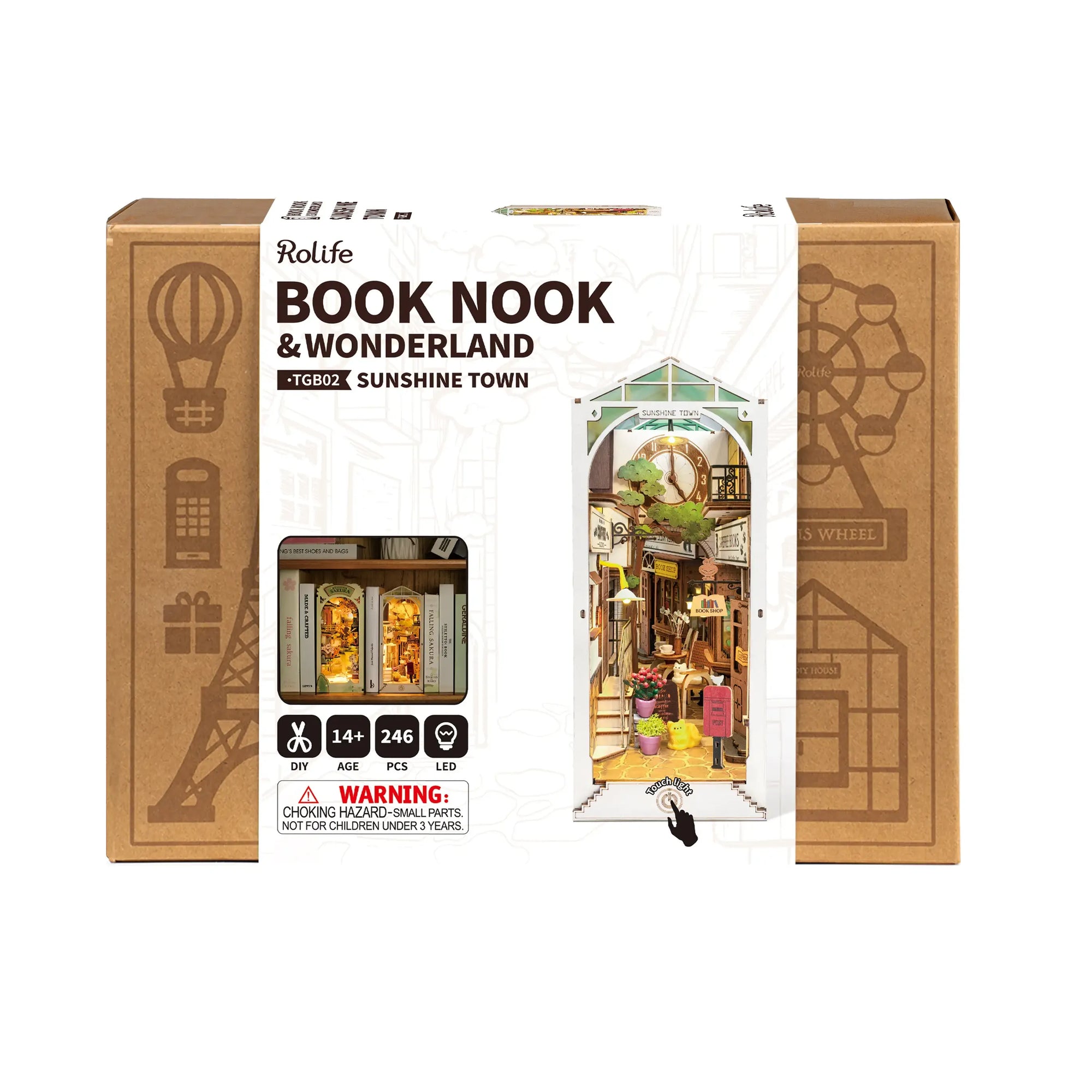 Book Nook DIY Lighted Mini Kit - Zinnias Gift Boutique