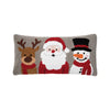 Christmas Buddies Trio Hooked Pillow - Zinnias Gift Boutique
