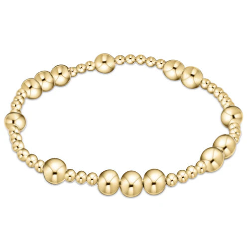 hope unwritten 6mm bead bracelet - gold - Zinnias Gift Boutique