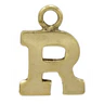 3mm Gold Fill Initial Charm Waterproof Bracelet - 7" - Zinnias Gift Boutique
