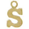 3mm Gold Fill Initial Charm Waterproof Bracelet - 7" - Zinnias Gift Boutique