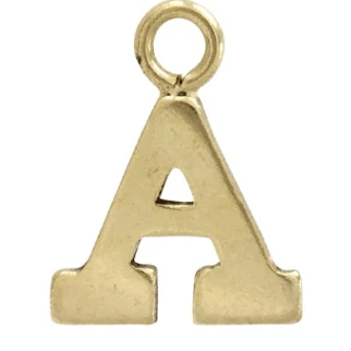 3mm Gold Fill Initial Charm Waterproof Bracelet - 7" - Zinnias Gift Boutique