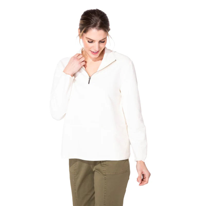 Pullover Terry 1/4 zip - Zinnias Gift Boutique