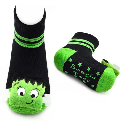 Frankenstein Boogie Toes Rattle Socks - Zinnias Gift Boutique