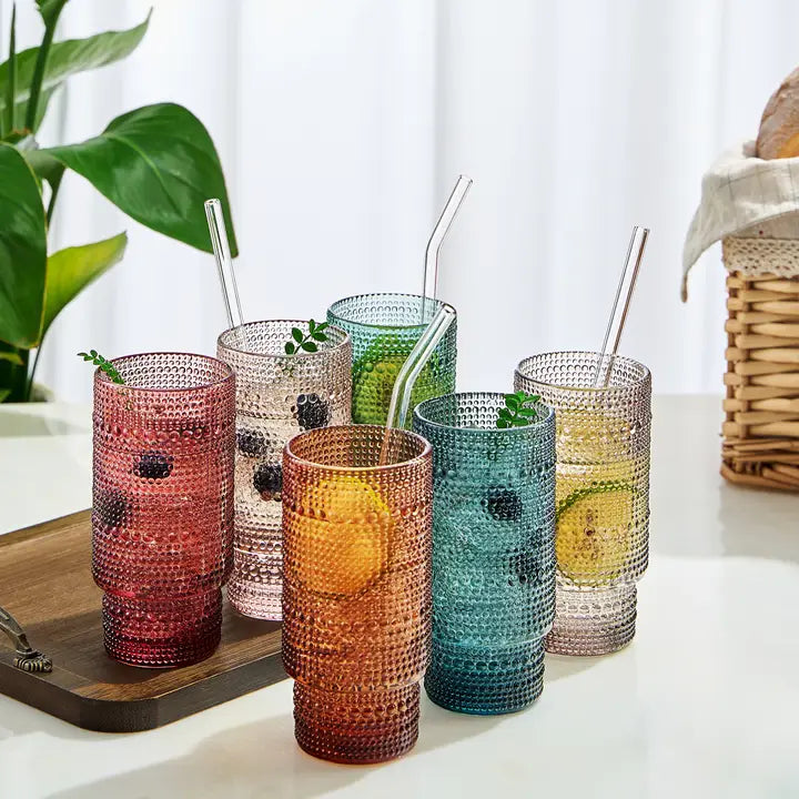 Hobnail Highball Glasses - Zinnias Gift Boutique