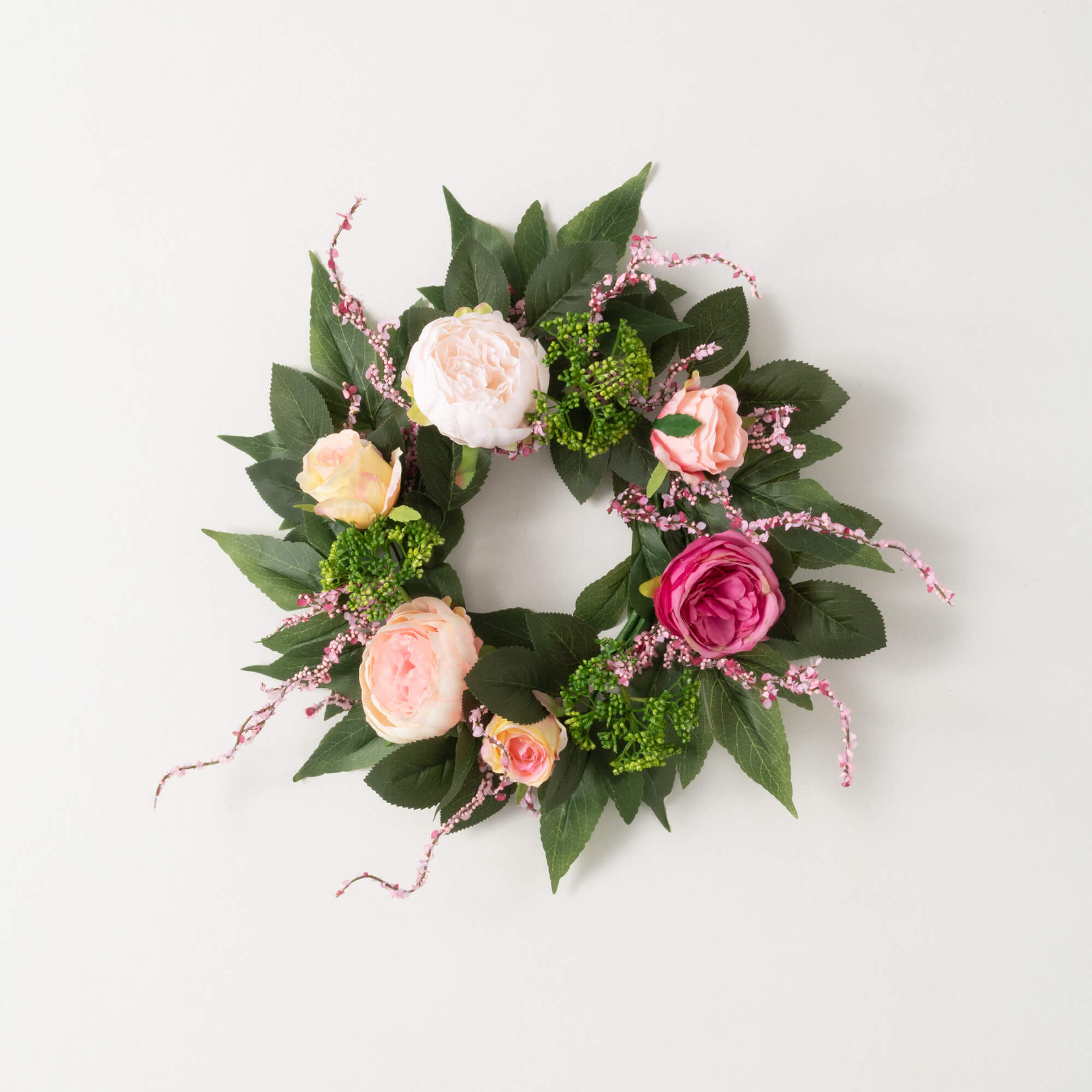 PINK PEACH FLORAL RING 6.5" - Zinnias Gift Boutique