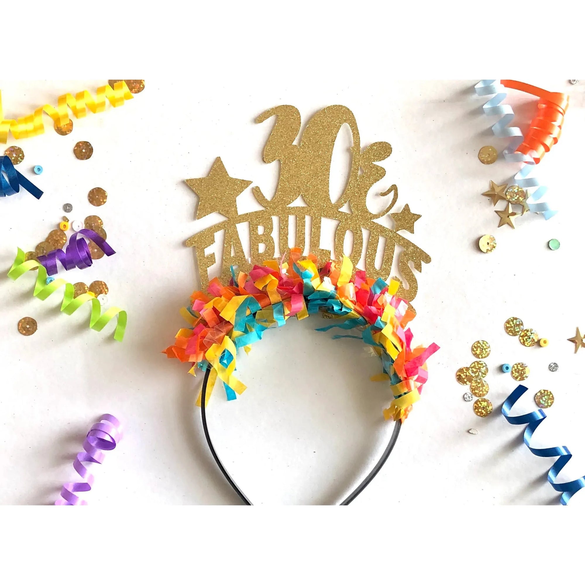 Milestone Birthday Party Headband for Adult - Zinnias Gift Boutique