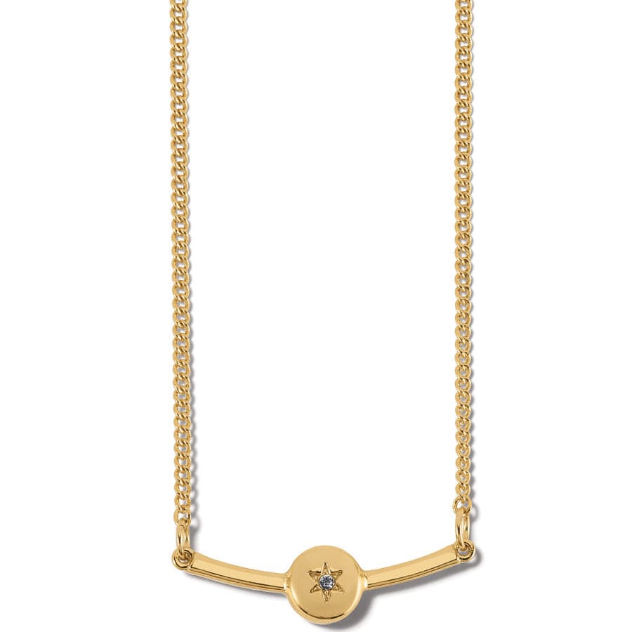 Illumina Bar Necklace Gold - Zinnias Gift Boutique