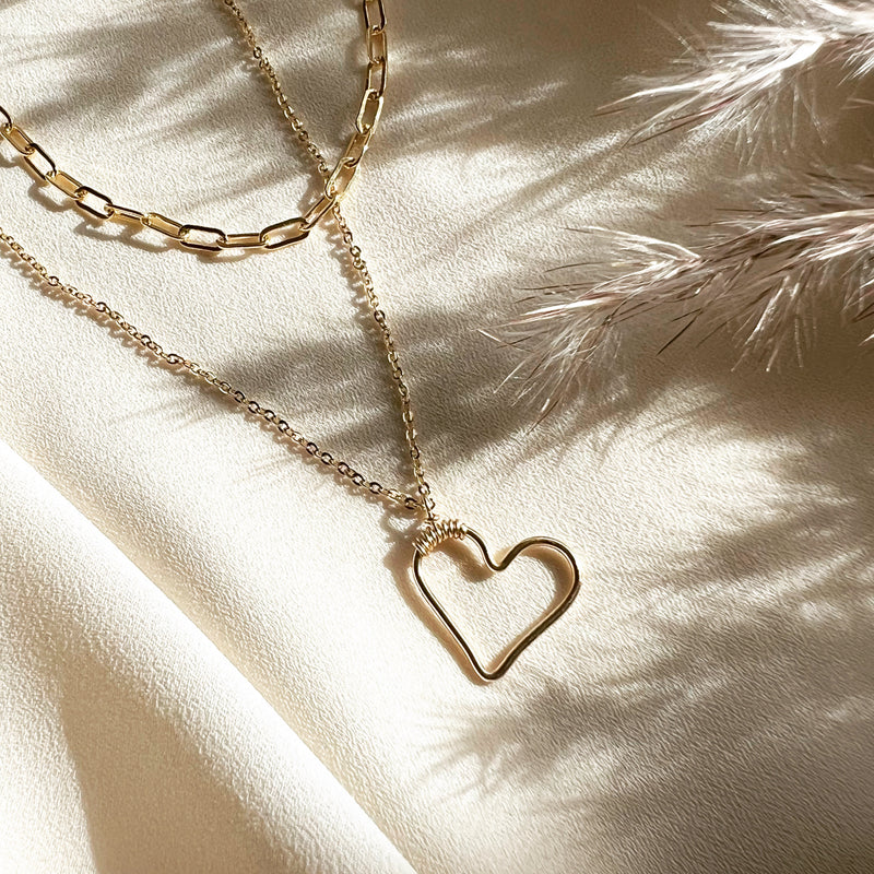 Amor Heart Necklace 18"