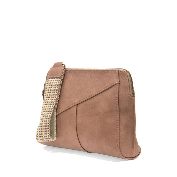 Gigi Crossbody with Woven Wrist Strap Dusty Mauve - Zinnias Gift Boutique
