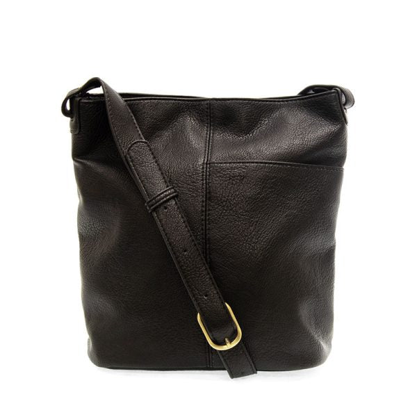 Bindi Front Slip Pocket Bucket Crossbody Bag - Zinnias Gift Boutique