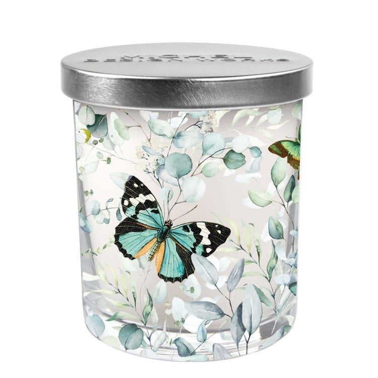 Butterfly Fields candle with lid - Zinnias Gift Boutique