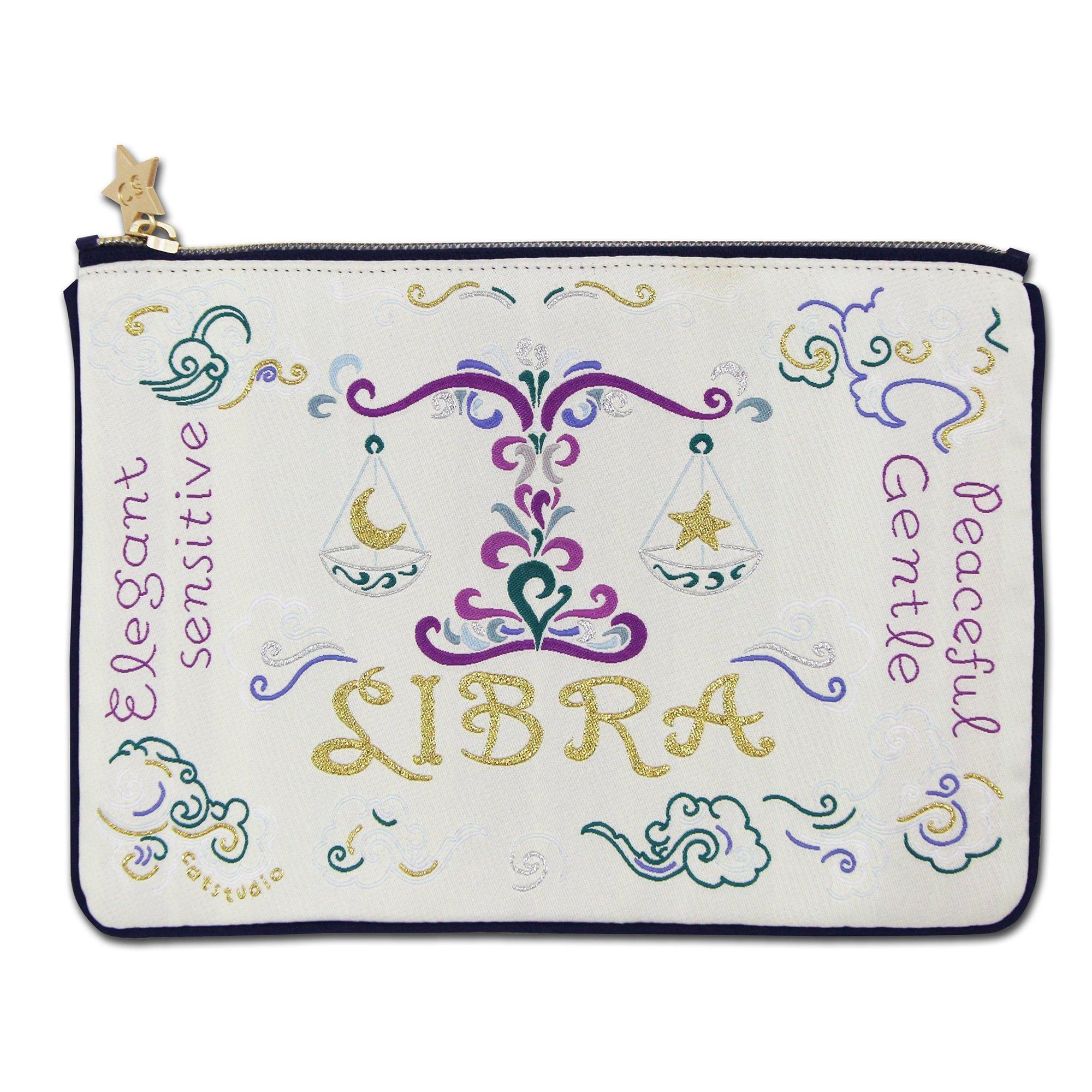 Libra Astrology Zip Pouch - Zinnias Gift Boutique