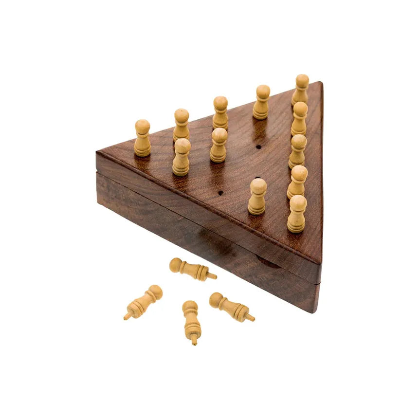 Triangle Peg Handcrafted Sheesham Rosewood - Zinnias Gift Boutique
