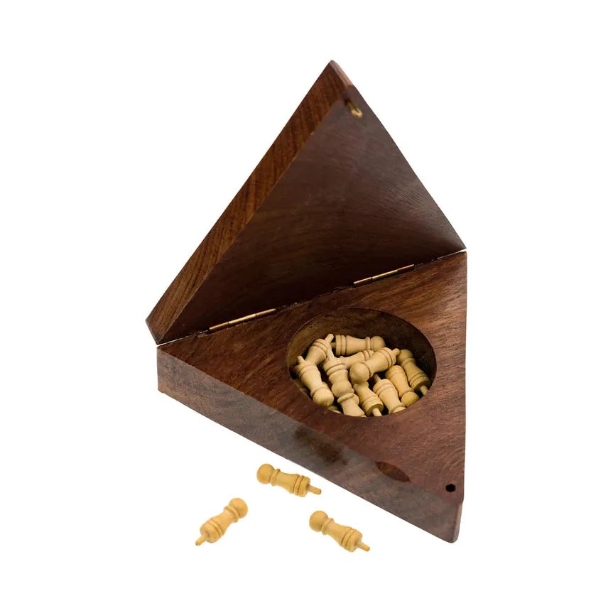 Triangle Peg Handcrafted Sheesham Rosewood - Zinnias Gift Boutique