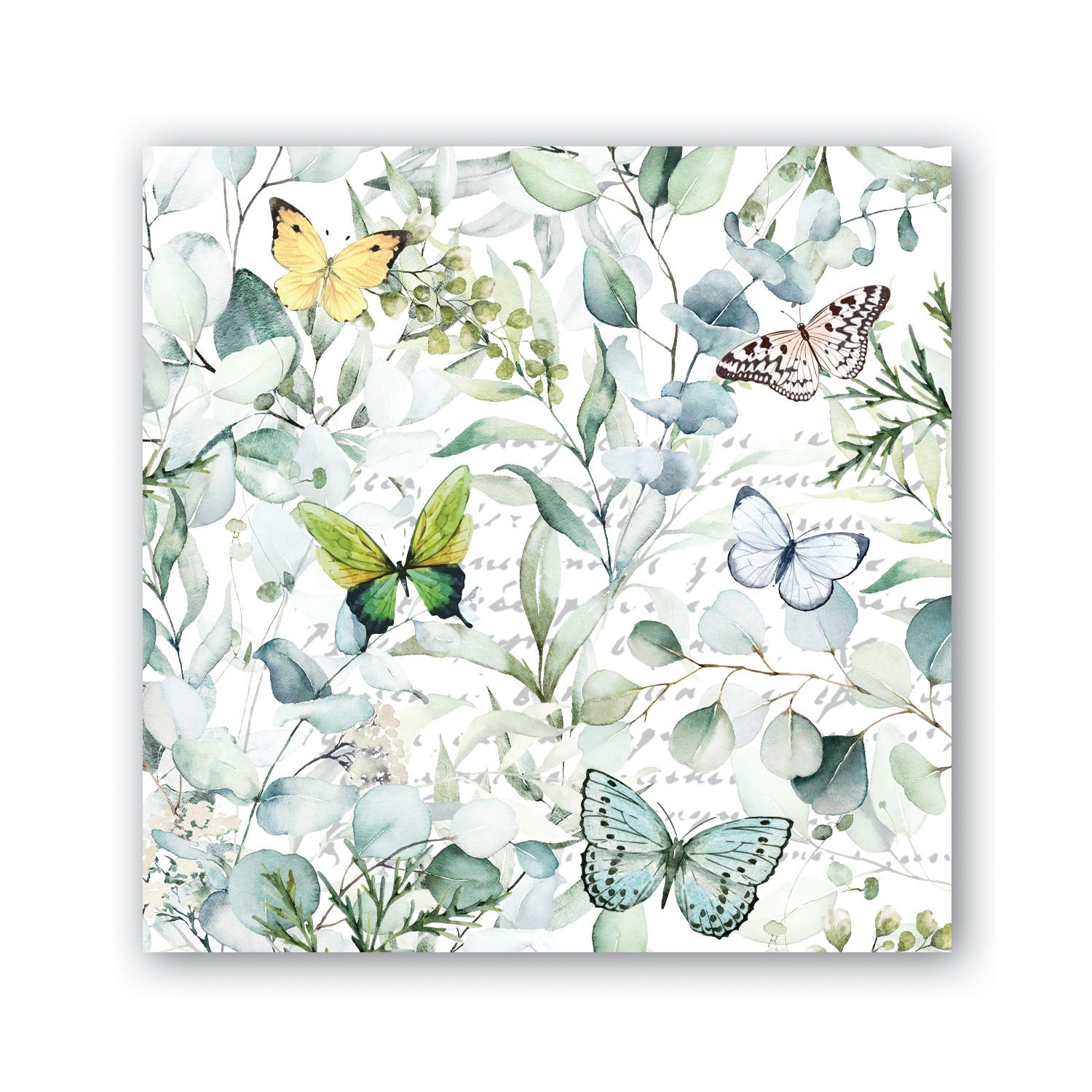 Butterfly Fields cocktail Napkin - Zinnias Gift Boutique