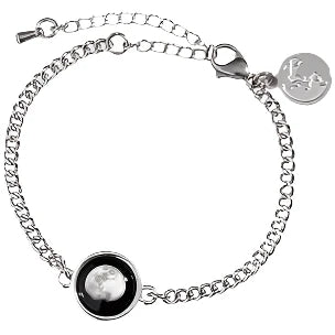 Moonglow Pallene Chain Bracelet featuring delicate silver links and a sleek, elegant design for everyday wear.