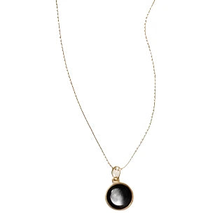 Silver Moonglow Classic Pendant Necklace with a sleek, polished design showcasing the elegant pendant on a delicate chain.