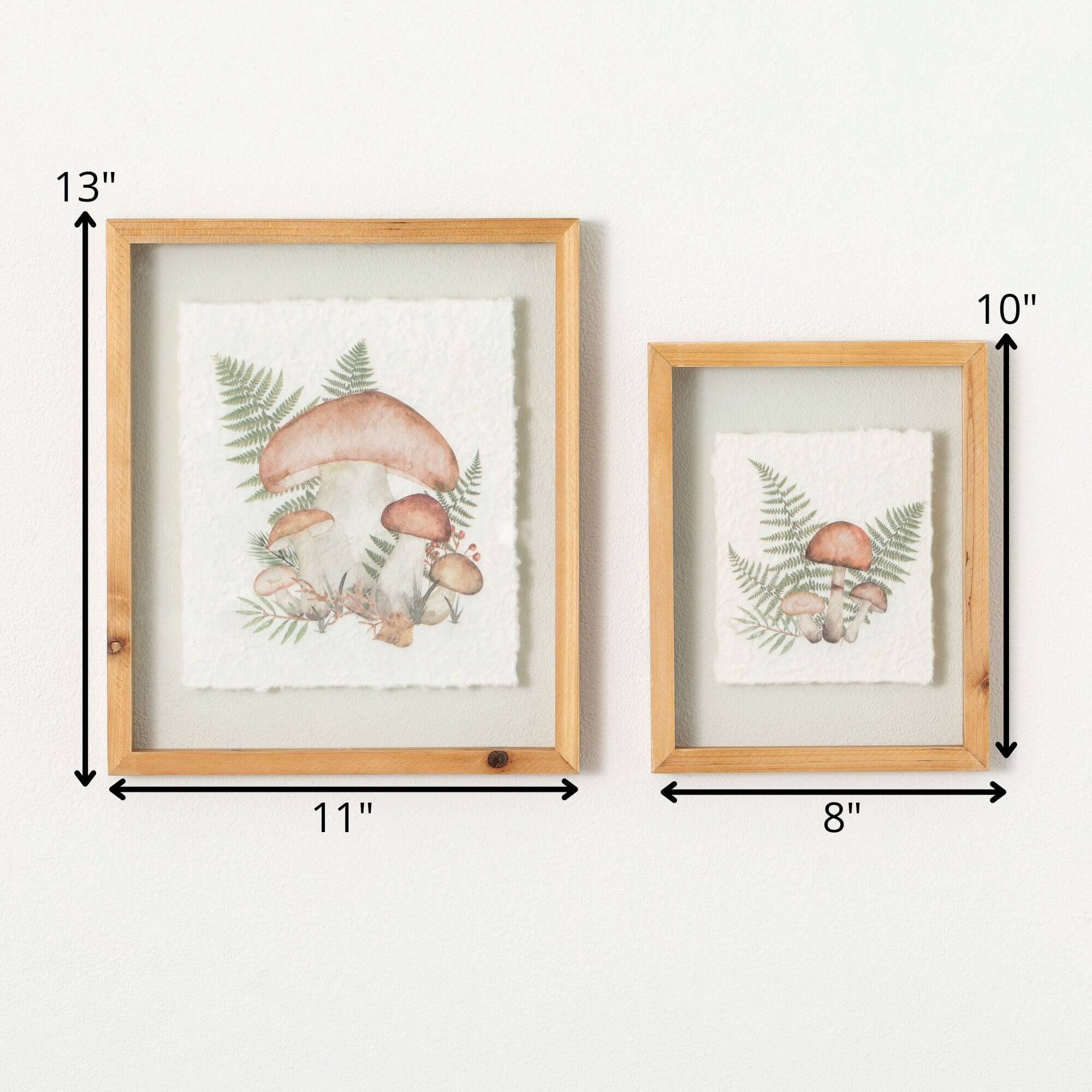 GLASS MUSHROOM WALL DECOR - Zinnias Gift Boutique