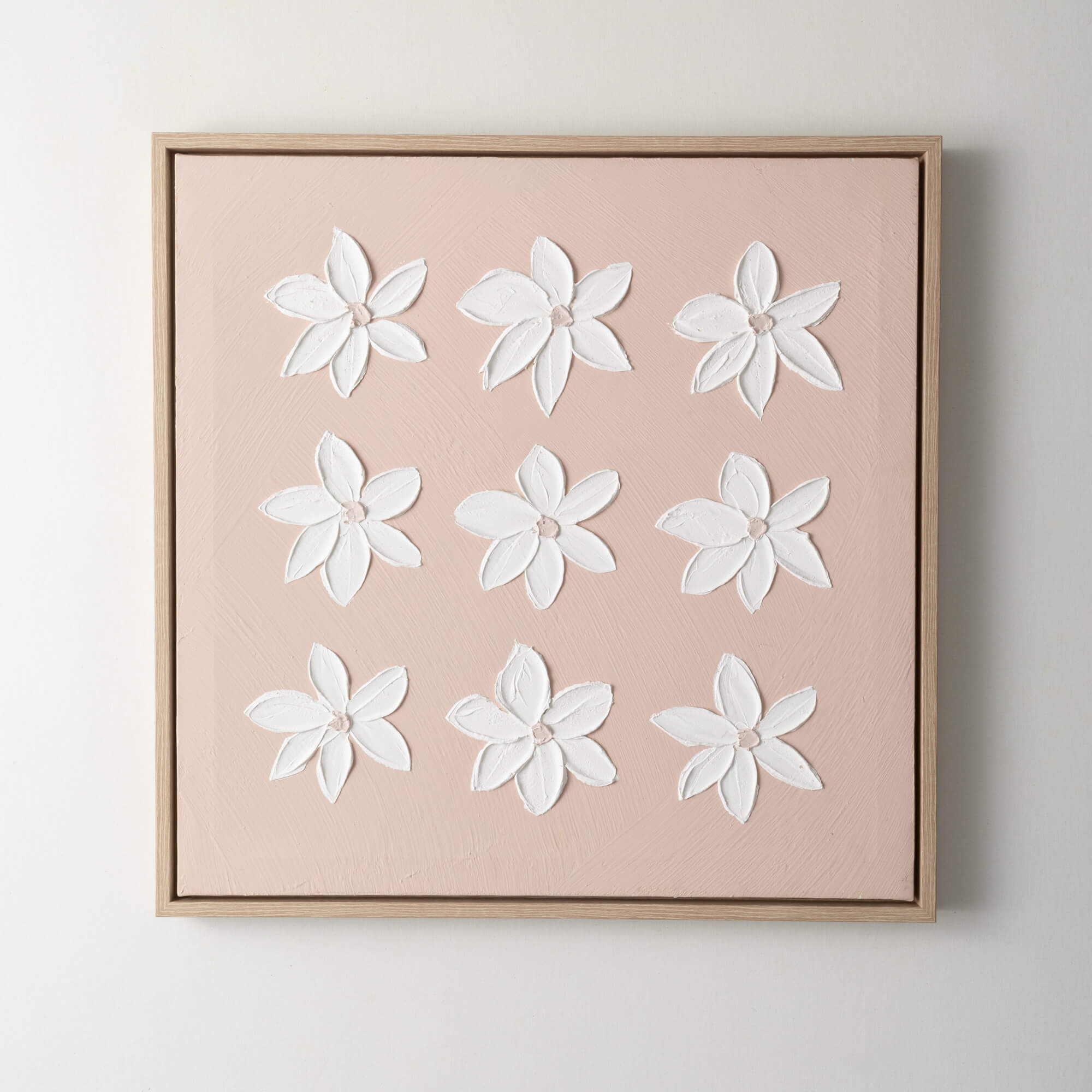 Textured Flower Wall Art - Zinnias Gift Boutique