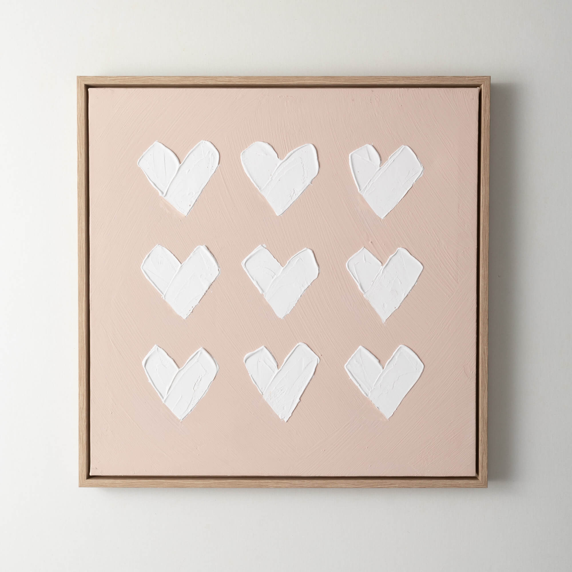 Textured Hearts Wall Art - Zinnias Gift Boutique