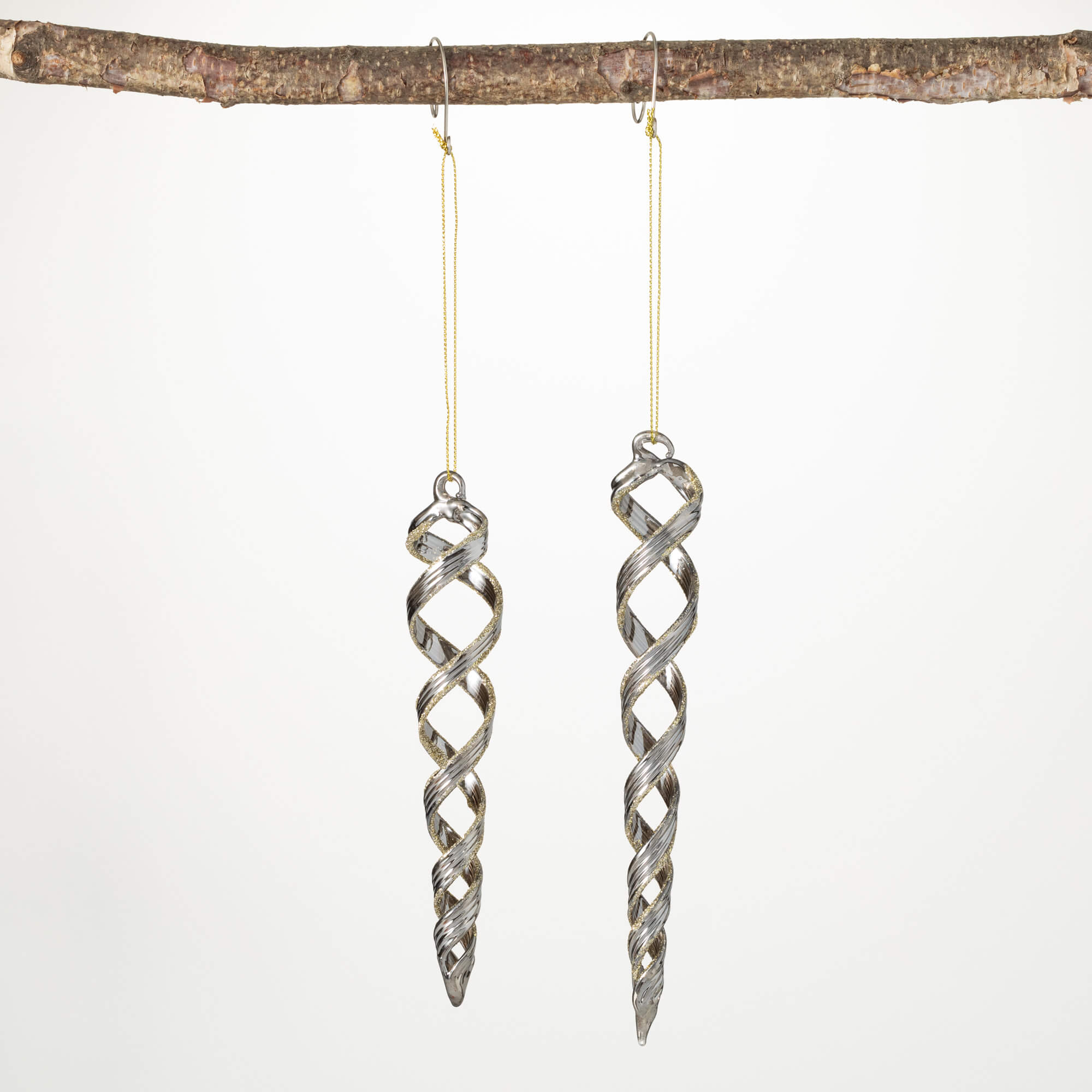 Spiral Icicle Ornament - Zinnias Gift Boutique