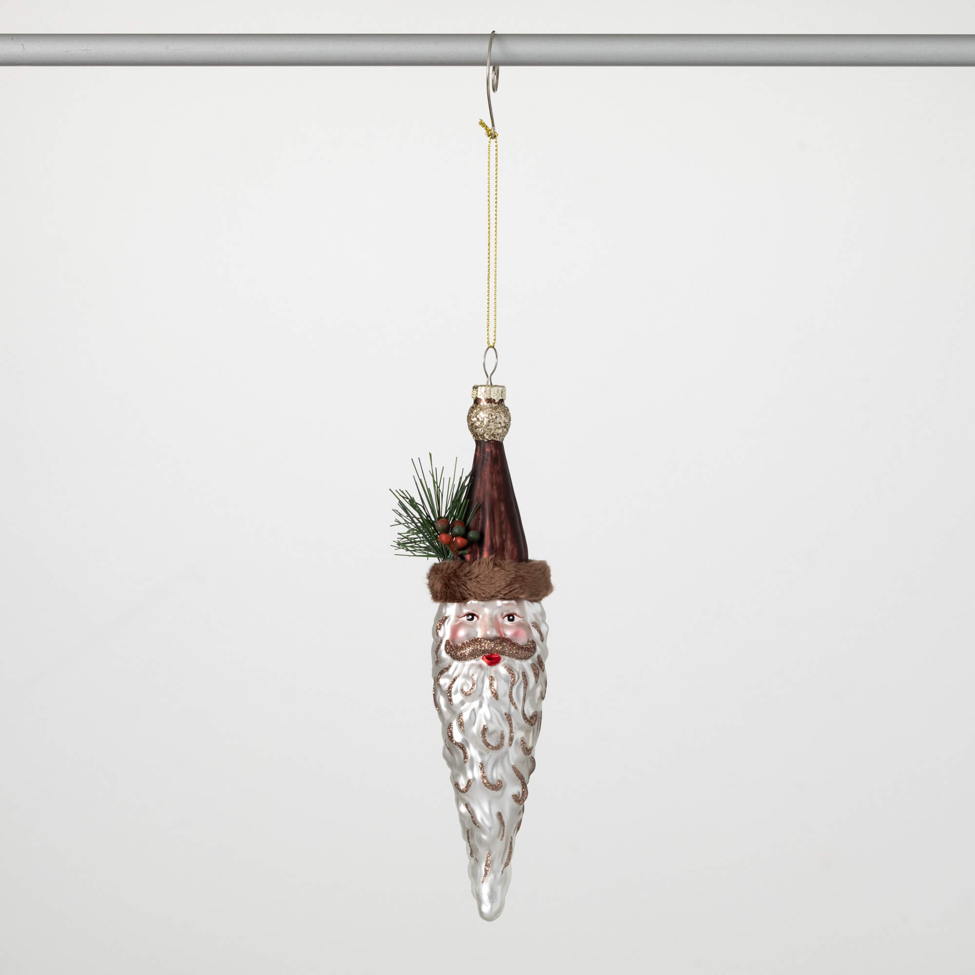 Santa Head Ornament - Zinnias Gift Boutique