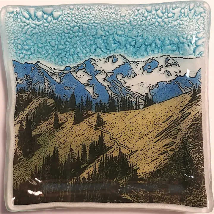 Fused glass trinket dish - Zinnias Gift Boutique