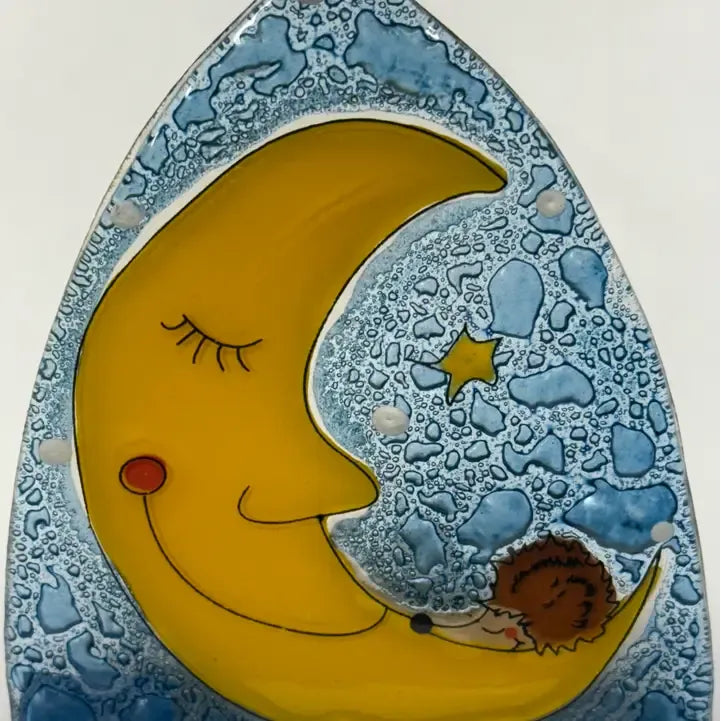 Fused glass nightlight - Zinnias Gift Boutique
