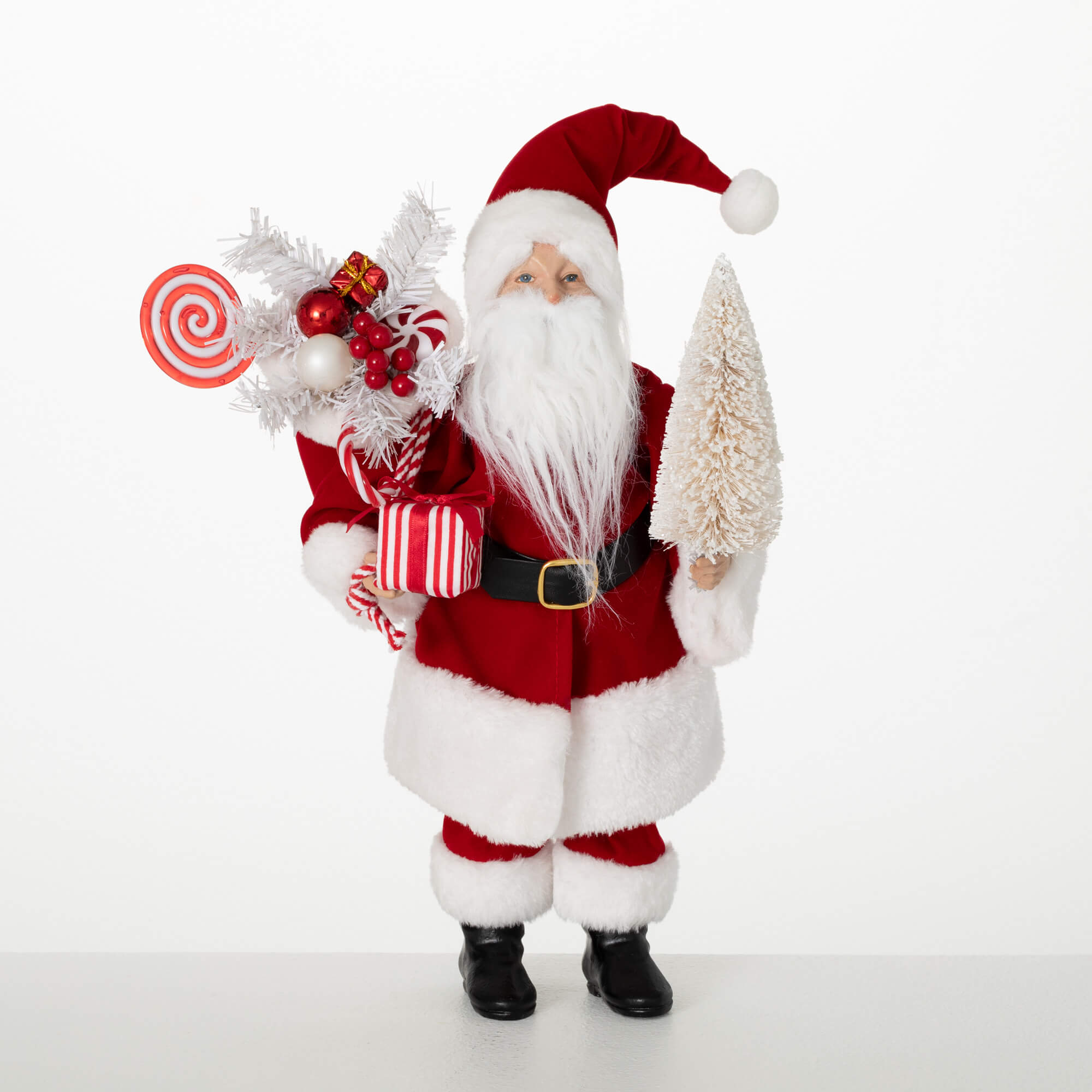 Santa with Bag Figure - Zinnias Gift Boutique