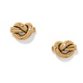 Interlok Single Knot Mini Earrings Gold