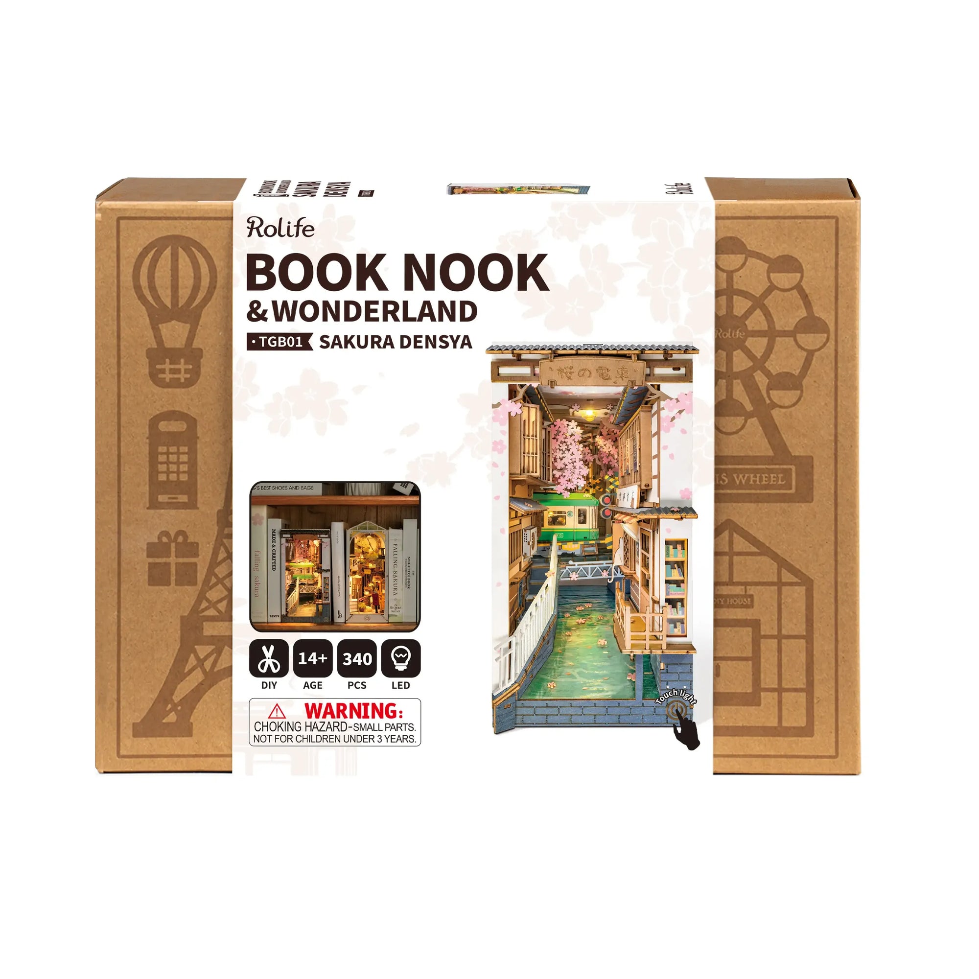 Book Nook DIY Lighted Mini Kit - Zinnias Gift Boutique