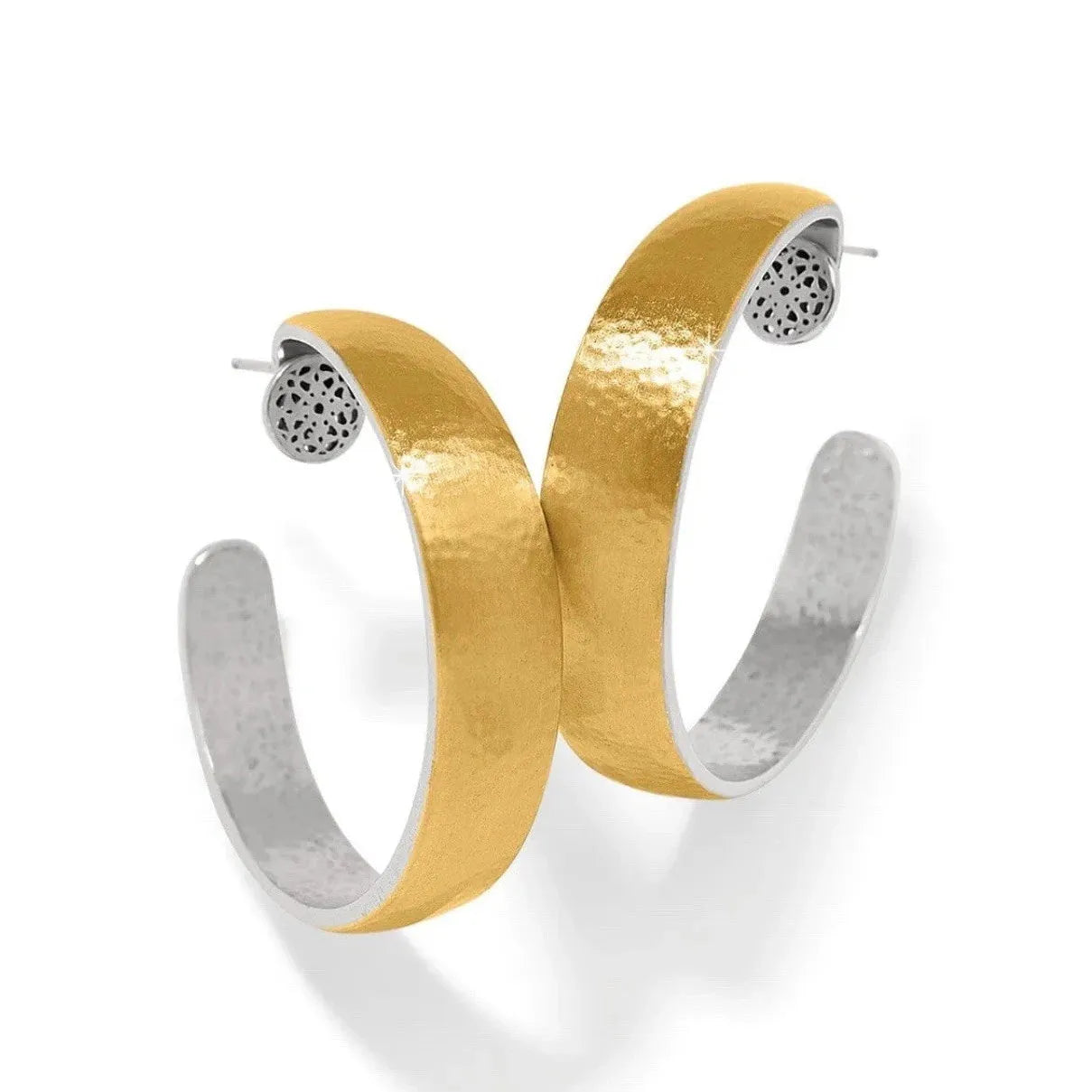 Ferrara Deco Large Hoop Earrings - Zinnias Gift Boutique