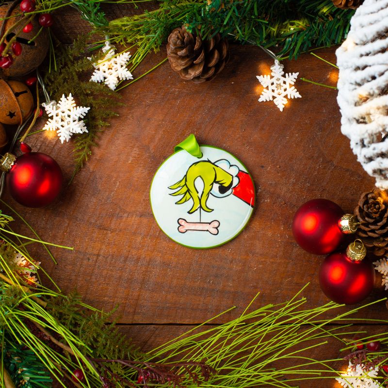 Hand‑Painted Ceramic Ornament - Zinnias Gift Boutique